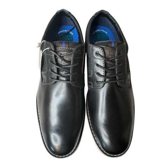 Nunn Bush NEW Circuit Black Plain Toe Oxford Men\'s Leather Shoes Size 7 main image 5